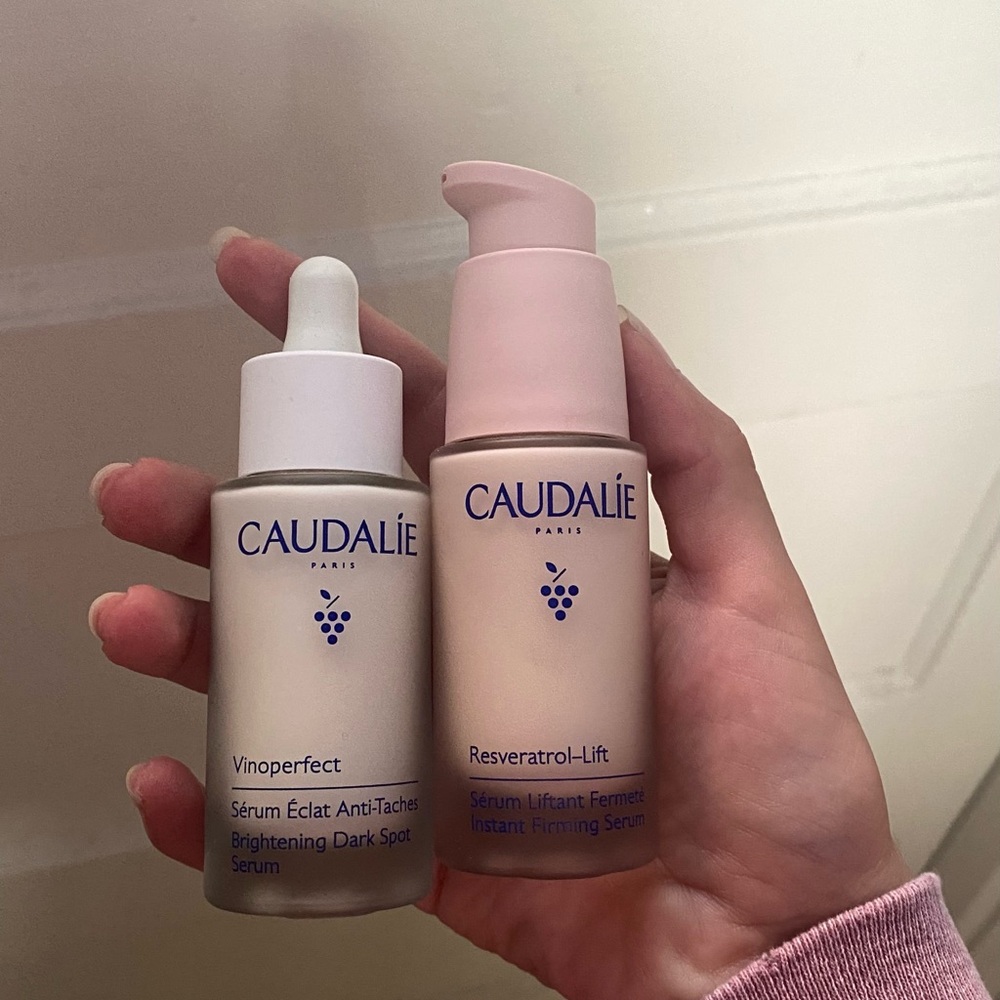 Caudalie Vinoperfect & Resveratrol-Lift Serum Set - Cream